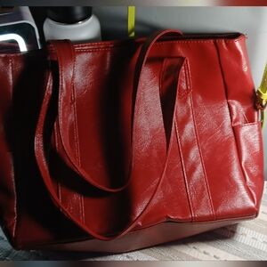 Medium Red Tote Bag
